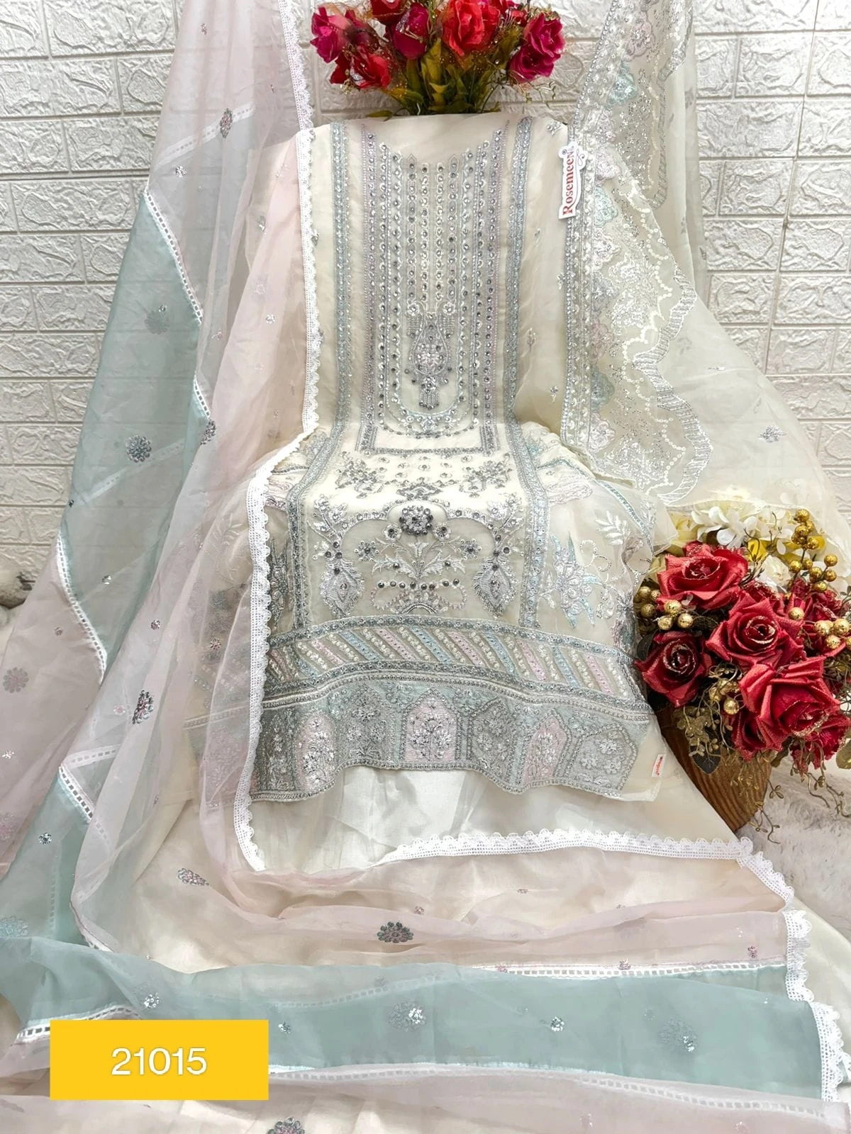 Fepic Ir 21015 Organza Wholesale Pakistani Salwar Suit Catalog — Wholesale Pakistani Suits, MPA wholesale from Surat - Gallery Image 3